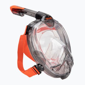 Egész arcos snorkeling maszk SEAC Libera black/orange