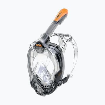 Teljes arcú maszk snorkelinghez SEAC Libera black/orange
