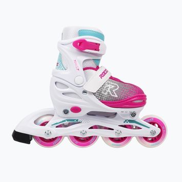 Roces Jokey X Girl gyermek görkorcsolya fehér/rózsaszín