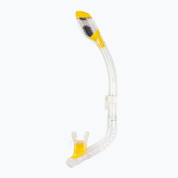 Cressi Mini Dry átlátszó sárga snorkel ES258810