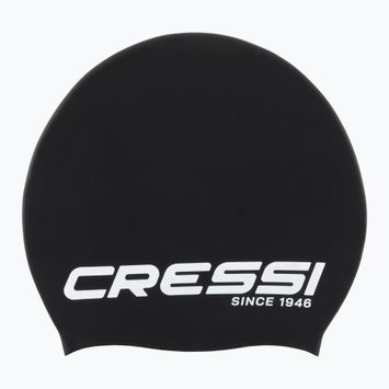 Cressi Loira Long Hair hosszú hajú úszósapka fekete/fehér