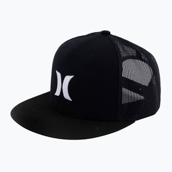 Férfi Hurley Icon Solid Solid Flat Trucker sapka fekete