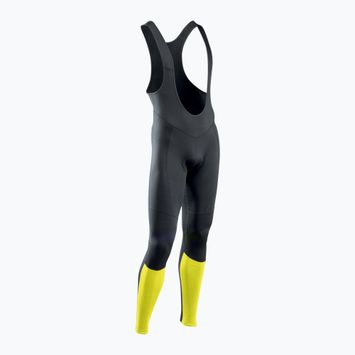 Férfi Northwave Force 2 Bibtight MS kerékpáros nadrág fekete/sárga fluo