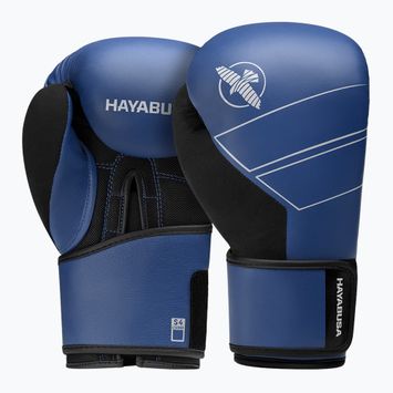 Hayabusa S4 bőr kék boxkesztyű