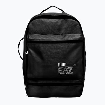 EA7 Emporio Armani Train Core 23 l fekete/fehér logós városi hátizsák
