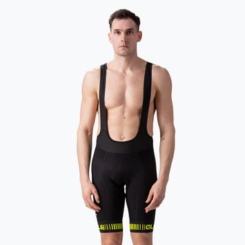 Férfi Alé Strada Bibshort kerékpáros rövidnadrág fekete L15054018