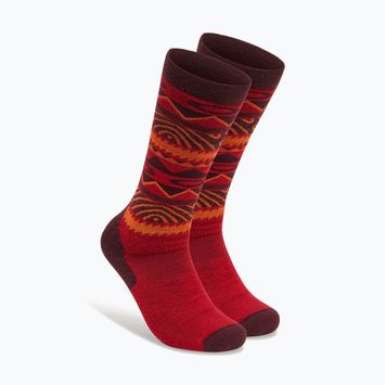 Sízokni Oakley Wanderlust Perf Socks 2.0 grenache norway pattern