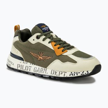 Férfi cipő Aeronautica Militare Printed Sole avocado/oyster gray