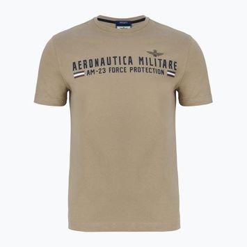 Férfi Aeronautica Militare Heritage dune bézs színű póló