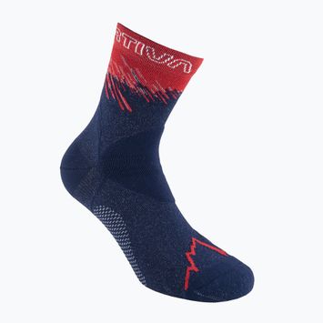 La Sportiva Ultra Running mélytengeri/cseresznye paradicsom futó zokni