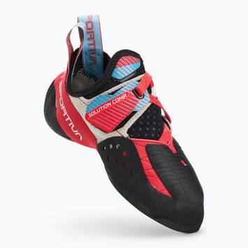 La Sportiva Solution Comp hibiszkusz/ malibu kék női mászócipő
