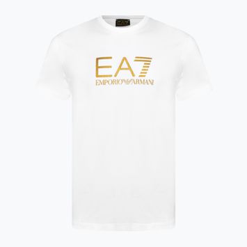 Férfi póló EA7 Emporio Armani Train Gold Label Tee Pima Big Logo white