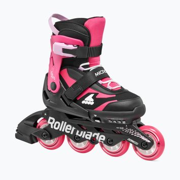 Rollerblade Microblade Jr gyermek görkorcsolya fekete/rózsaszín