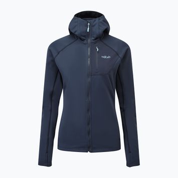 Női trekking pulóver Rab Superflux Hoody deep ink