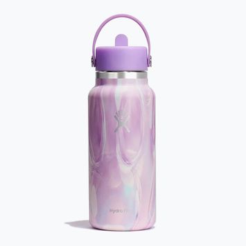 Hydro Flask Wide Flex Straw Cap Straw Cap Jelly 945 ml lila pezsgős termálpalack