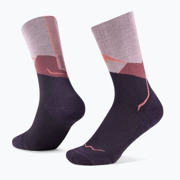 BUFF Merino Lightweight Crew LWC1 rózsaszín zokni