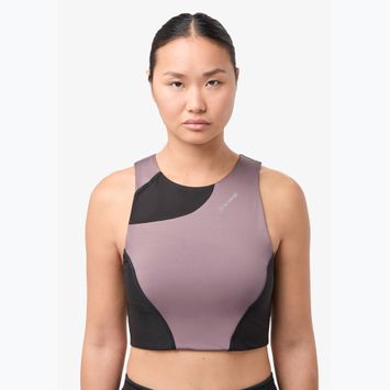 Női futó felső NNormal Trail Cropped Top lila