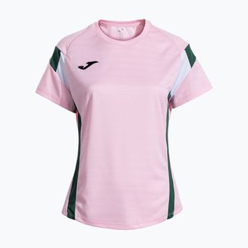 Női tenisz póló Joma Montreal rózsaszín/zöld