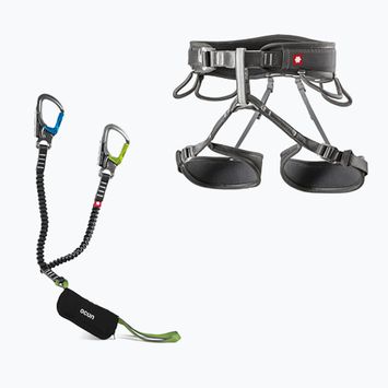 Ocun Via Ferrata Twist heveder + lung set + Captur szürke