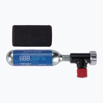 BBB Cycling Co2 EasyAir pumpa + 1x 16g patron fekete