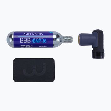BBB Cycling Co2 AirPush pumpa + 1x 16g patron fekete