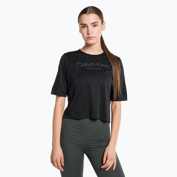 Női Calvin Klein Knit fekete szépség póló