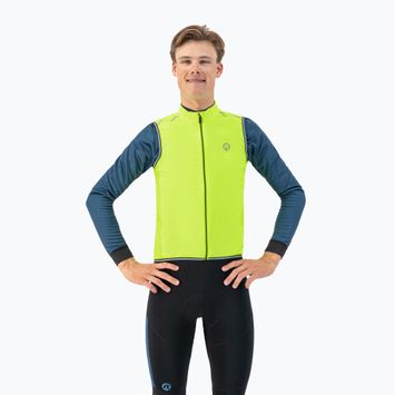 Férfi kerékpáros mellény Rogelli Core fluor