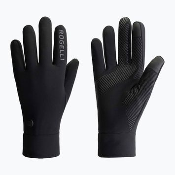 Kesztyű rowerowe férfi Rogelli Essential Thermal Mid Season black