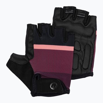 Női kerékpáros kesztyű Rogelli Impress II burgundy/coral/black