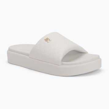 Női papucs Tommy Hilfiger Platform Monogram Poolslide ancient white