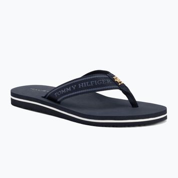 Női flip-flop papucs Tommy Hilfiger Webbing Beach Sandal space blue