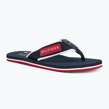 Férfi flip-flop papucs Tommy Hilfiger Patch Beach Sandal desert sky