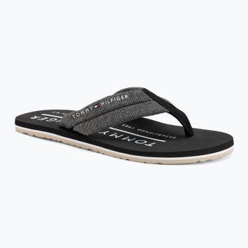 Férfi papucsok Tommy Hilfiger Chambray Beach Sandal black