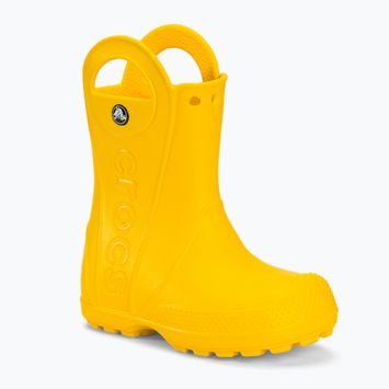 Gyermek gumicsizma Crocs Handle Rain Boot Kids yellow