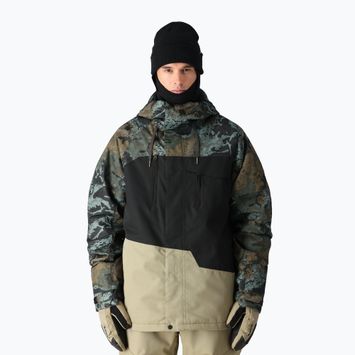Férfi snowboard dzseki 686 Geo cypress green hemisphere colorblock