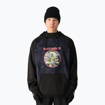 Férfi snowboard pulóver 686 Bonded Fleece iron maiden eddies black
