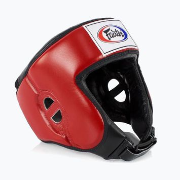 Sisak ochronny Fairtex Muay Thai & Kickboxing Competition red
