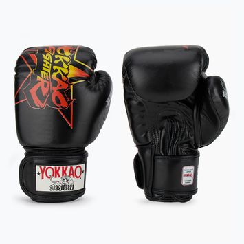 YOKKAO Fighter KO férfi bokszkesztyűk fekete