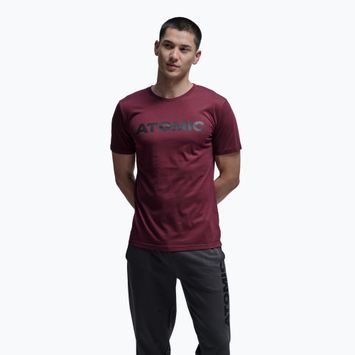 Férfi póló Atomic Alps maroon