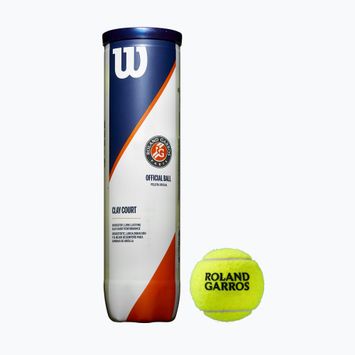 Wilson Roland Garros Clay Ct teniszlabda szett 4 db sárga WRT115000