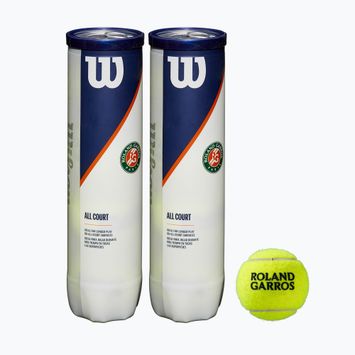Wilson Roland Garros All Ct 4 Ball teniszlabda 2Pk 8 db sárga WRT116402