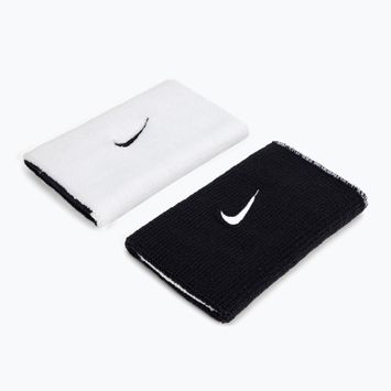 Nike Dri-Fit dupla széles csuklópánt hazai és idegenbeli 2 db fehér NNNB0-101