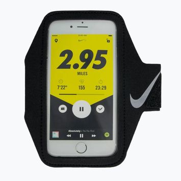 Nike Lean Arm Band futó telefon pánt fekete/fekete/ezüst