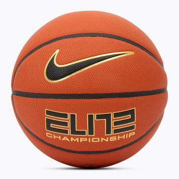 Kosárlabda Nike Elite Championship 8P 2.0 Deflated amber court/black/metallic gold/black rozmiar 6