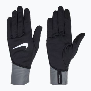 Férfi futókesztyű Nike Pacer Midweight RG black/smoke grey/silver