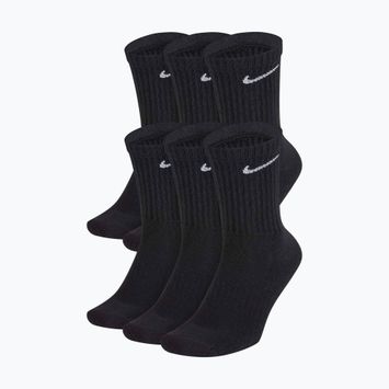Nike Everyday Cushioned 6 pár fekete/fehér zokni