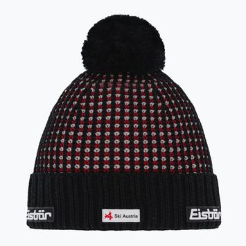 Téli sapka Eisbar Flow Os Pompon Rl Ska black/sandstone/burgundy