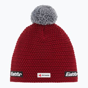 Téli sapka Eisbar Jamie Pompon Ska burgundy/graumele