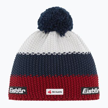 Gyerek téli sapka Eisbar Star Pompon Ska Kids burgundy/dark cobalt/white