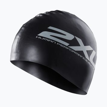 2XU szilikon úszósapka fekete/fekete
